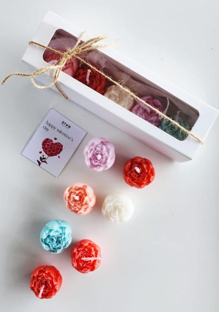5 Roses Candle Pack