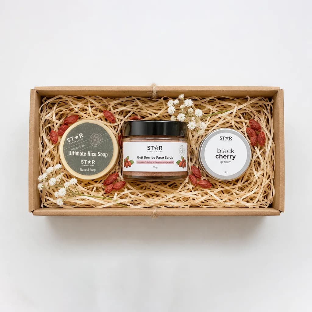Signature Skin & Lips Ritual Set — corporate gift pack handmade in Mauritius